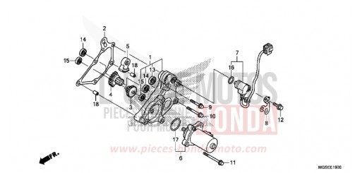 DEMULTIPLICATEUR NC700SDC de 2012